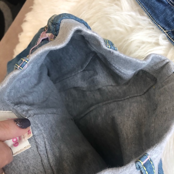 Bundle of 2 girls tracksuits. Denim and velvet. - Picture 8 of 11